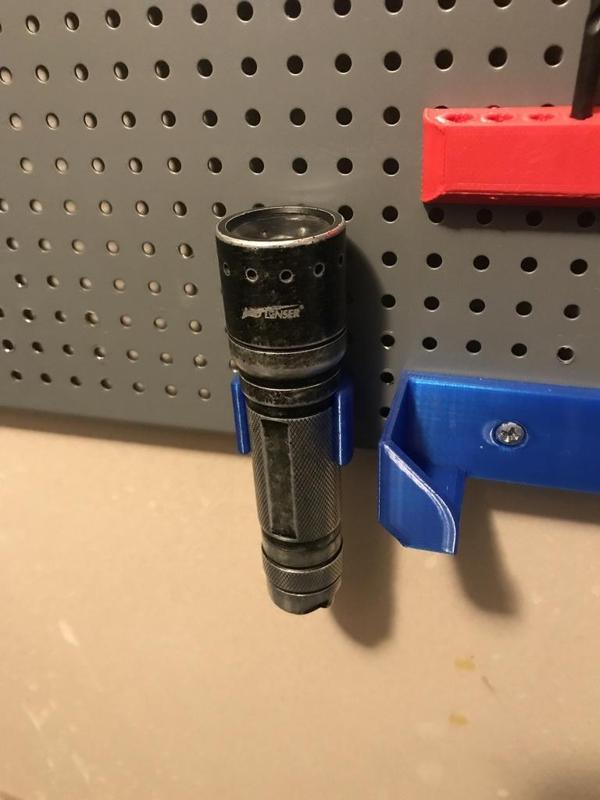 Pegboard Holder For Led Lenser Flashlight