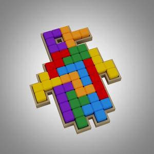 Adelie penguin pentomino puzzle