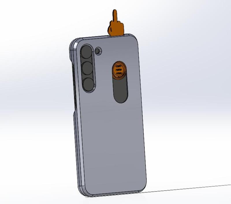 Galaxy S23+ Sliding Middle Finger Case