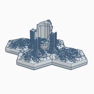 Ruined Tech Cult Storage Tank Hex Map Scale
