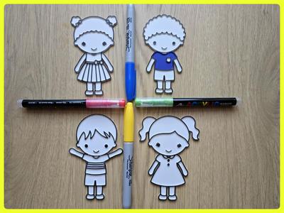 Cute Kids Diy Color No Ams Pack 3