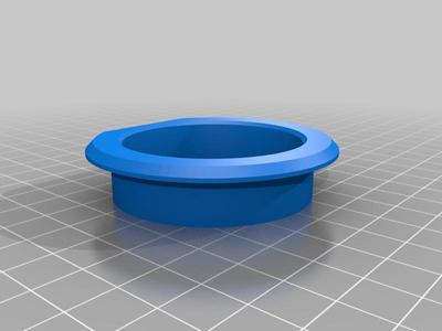 Flat back desk grommet