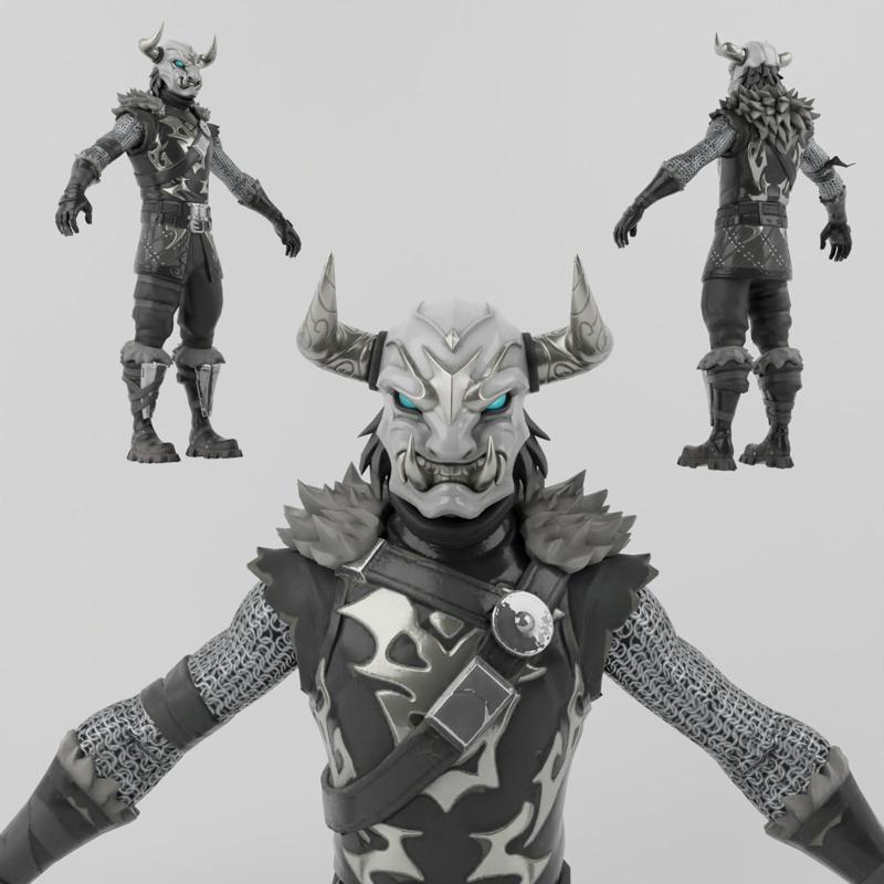 Minotaur Lowpoly Rigged