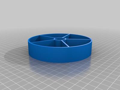 Up-cycle old CDs and Holder to small parts trays.