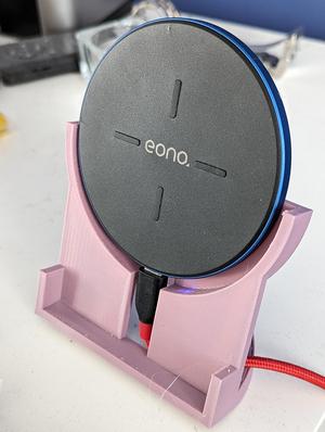 Phone stand with wireless charger