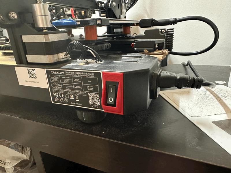 Rocker Switch Guard for Ender 3S1pro
