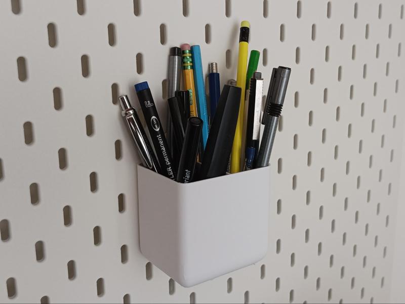 Skadis bin - two compartment