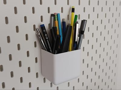 Skadis bin - two compartment