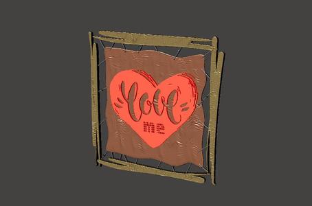 Love Me - Painting 1 - Gift - Easy and Fast Printing