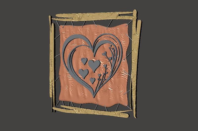Heart of Love - Painting 1 - Gift - Easy and Fast Printing