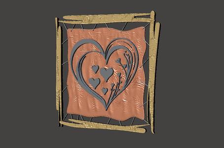 Heart of Love - Painting 1 - Gift - Easy and Fast Printing