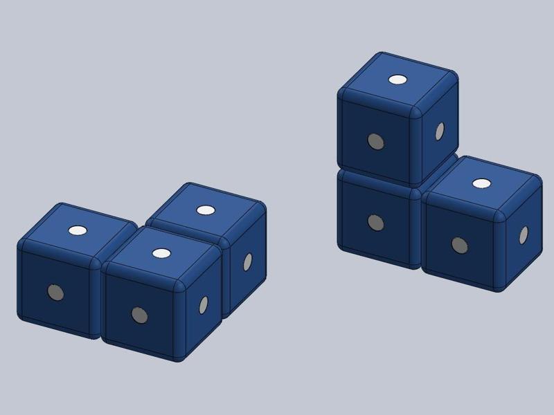Magnetically Interlocking Cubes