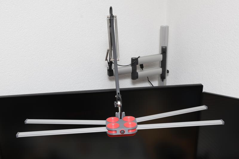 Dimmable LED Desk Lamp with 4 Arms (for IKEA Tertial Lamp Arm)