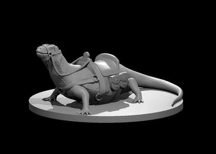 Giant Lizard Mount w and w/o Mini Slot