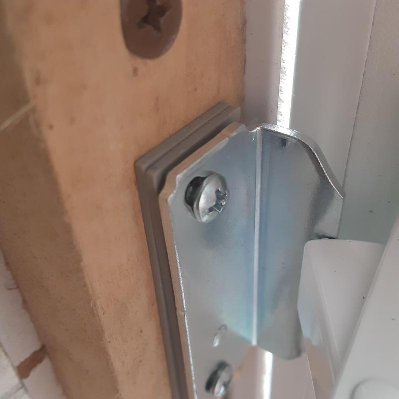 Screen door latch shims