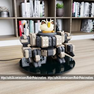 POKEMON - MEOWTH MECHA TANK (EASY PRINT NO SUPPORT)