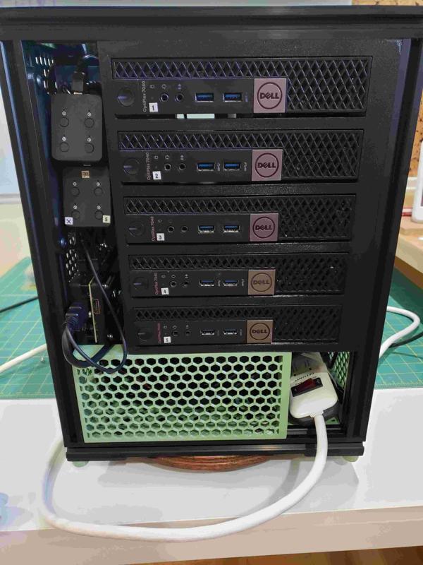 TinyMiniMicro Dell Cluster Case