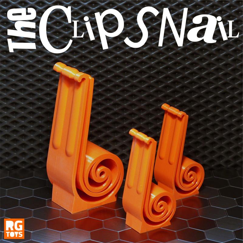 The ClipSnail, flexi print-in-place holder