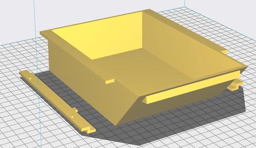Under table sliding drawer
