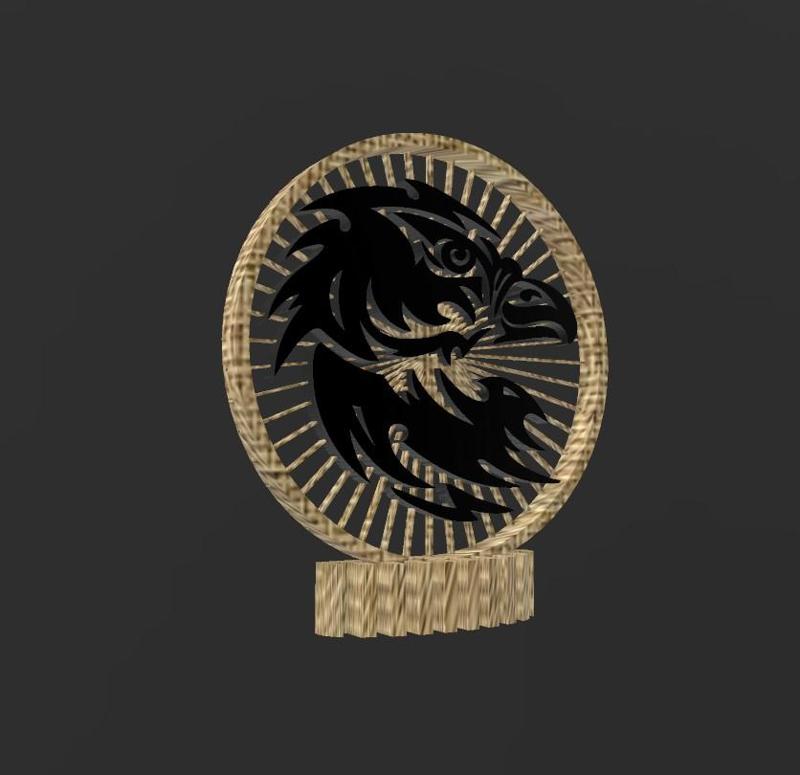 Head Eagle - Q66 - Quick Print Gift - 2D - NO SUPPORT