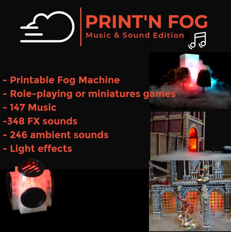 PRINT'N FOG - FOG MACHINE WITH SOUND APPLICATION