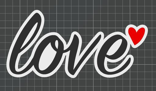 Scritta Love