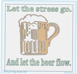 Flowing Beer Sign
