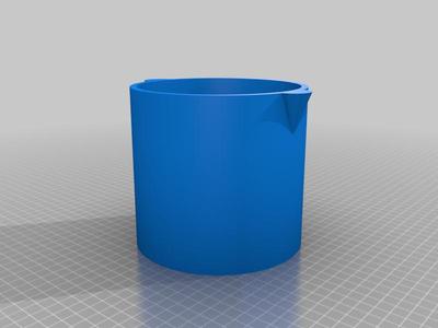 Remixed container & Lid for Automatic Pet Feeder by matslb-- m3 screw version