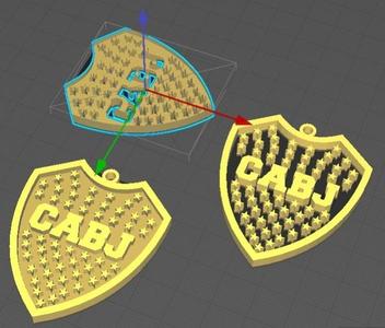 BOCA JUNIORS SHIELD - Double Extruder
