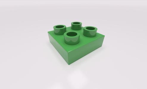LEGO DUPLO Plate 2x2 - 40665