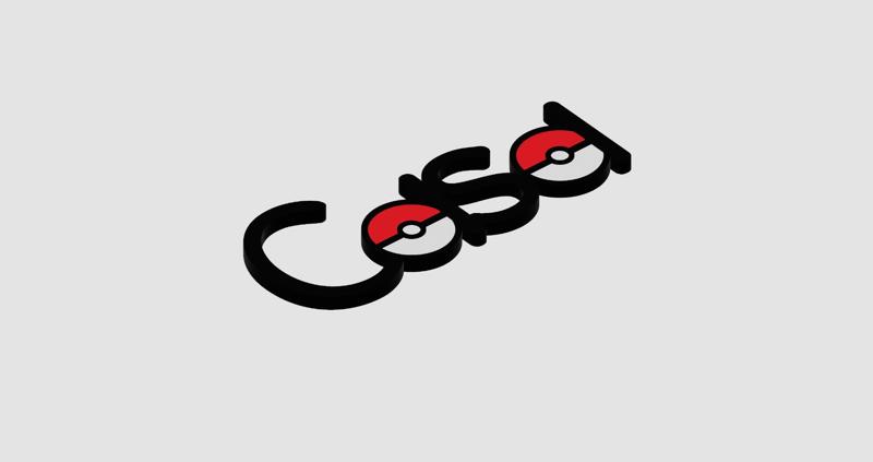 Scritta Casa con Pokeball