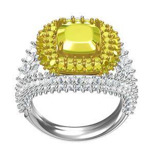 Fancy Cushion Cut Diamond Split Shank Ring