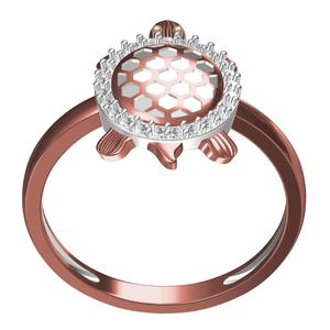Tortoise Diamond Ring