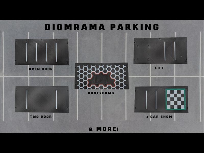 1:64 Garage Diorama Parking Options
