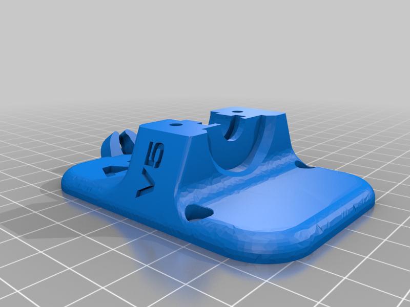 Bowdenclip Carrier_Plate_e3d_v5 für den Anycubic i3 Mega X-Carriage [MK4]