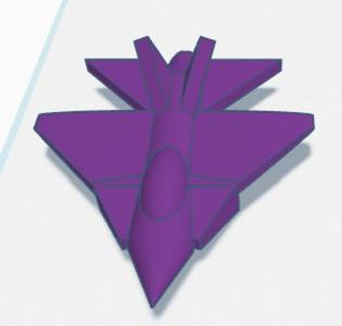 fighter plane (minimalist)