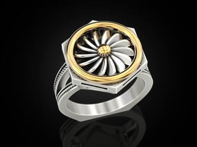 Ring turbine in nut