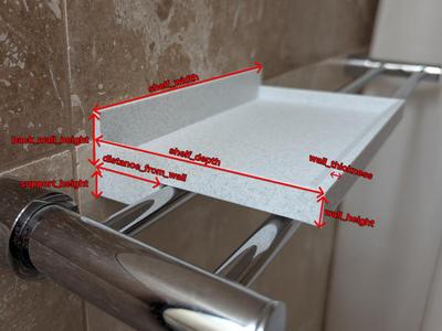 Customizable Shelf for Towel Bar