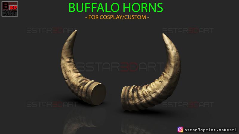 Buffalo Horns - Satan Horns - Demon Horns