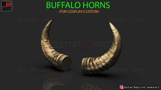 Buffalo Horns - Satan Horns - Demon Horns
