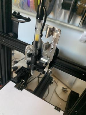 Ender 3 pro pen plotting attachment