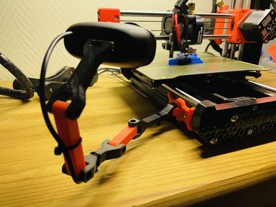 Logitech C270 Webcam holder and arm for Original Prusa Mini/MK3/MK4