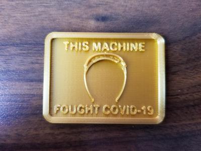 COVID-19 Printer Badge