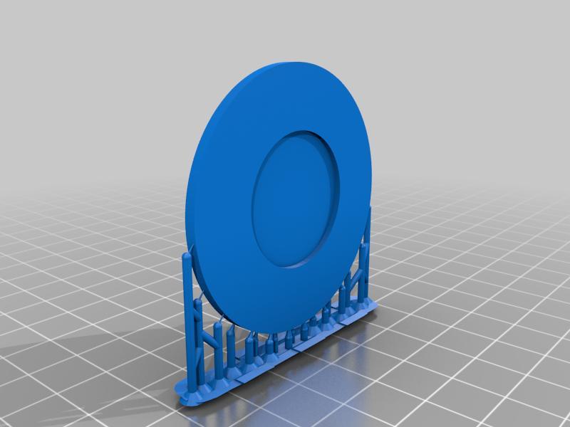 Plain bases recessed for metal washer