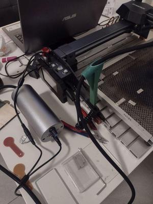 Tube holder for Atomstack cooling Laser. Lateral and on Laser