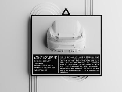 Porsche GT4RS Car Wall Art