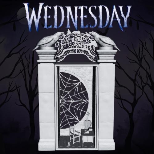 Wednesday Nevermore Academy Book Nook