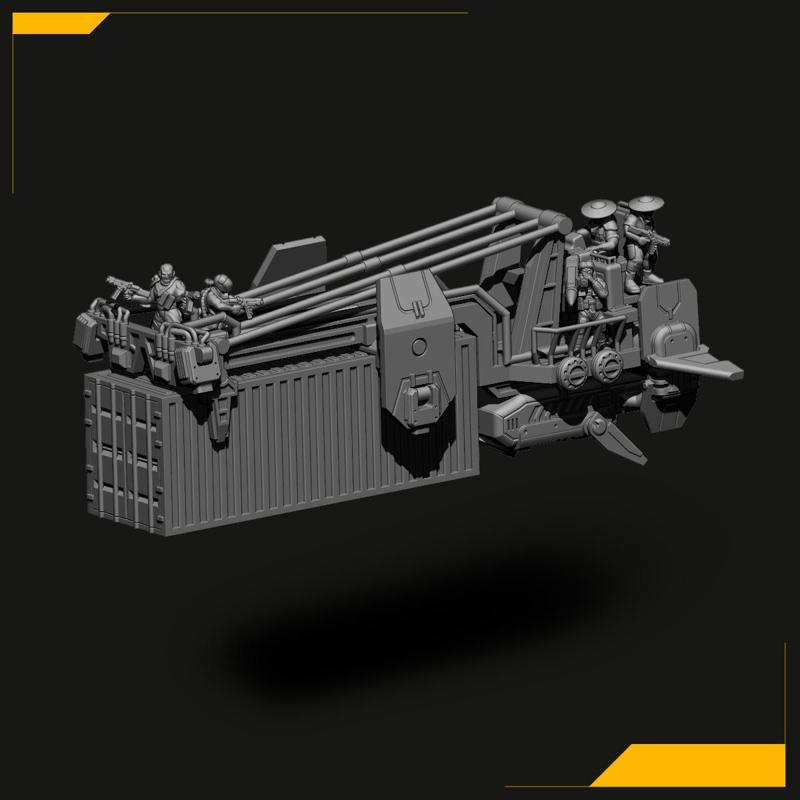 Stolen container barge