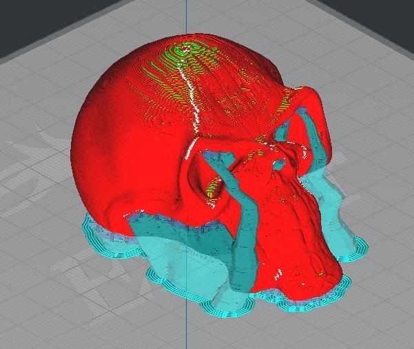 fff skull of alien skull