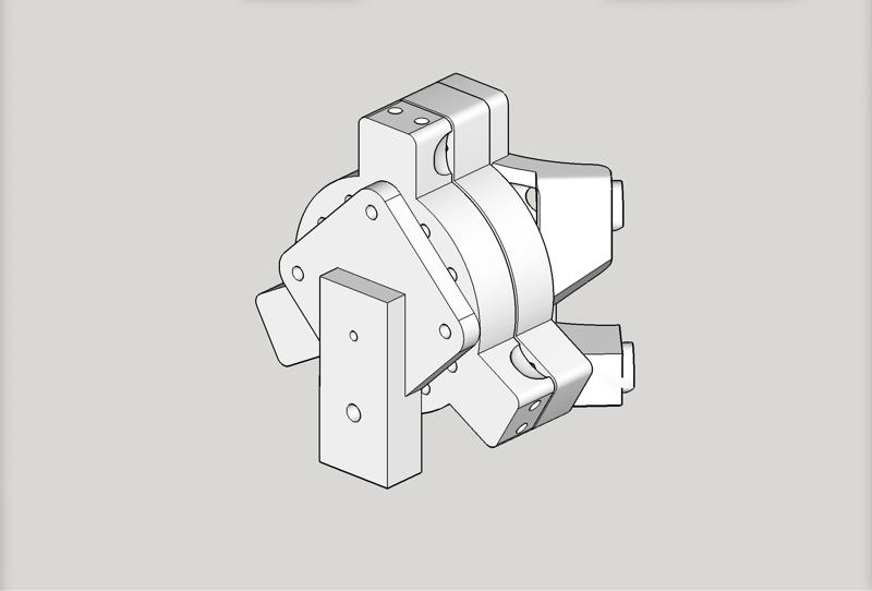 LowRider 3 CNC - Add-on - KINEMATIC Laser mount v4.1 - designed for NEJE A40640 on LR3 Dust Shoe (v4.1)